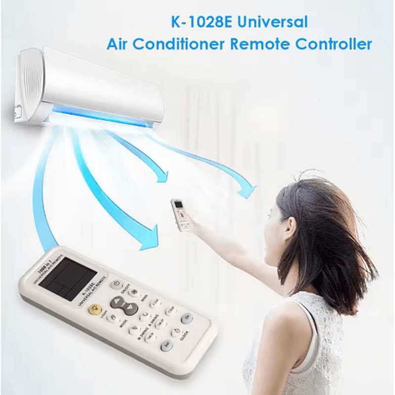 Universal Air Conditioner Remote Control Easy To Use AC Remote Replacement Batteries Not Included 0