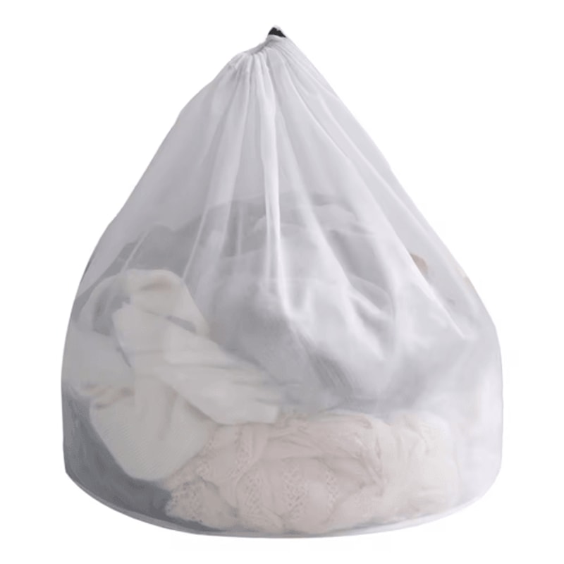 Durable Drawstring Mesh Laundry Bag Fine And Coarse Garment Protector For Delicates And Storage 1