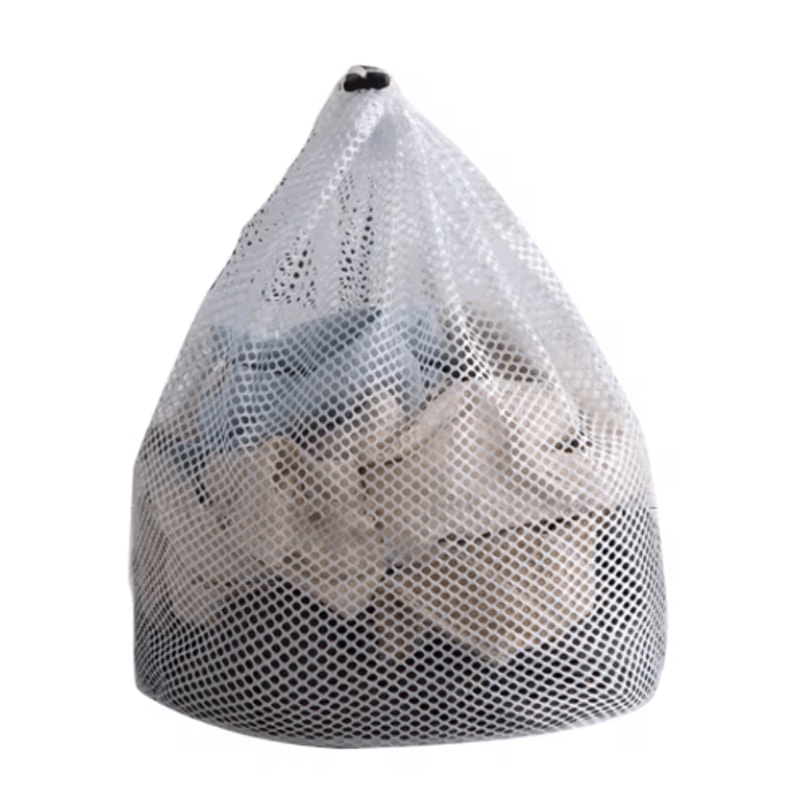 Durable Drawstring Mesh Laundry Bag Fine And Coarse Garment Protector For Delicates And Storage 2
