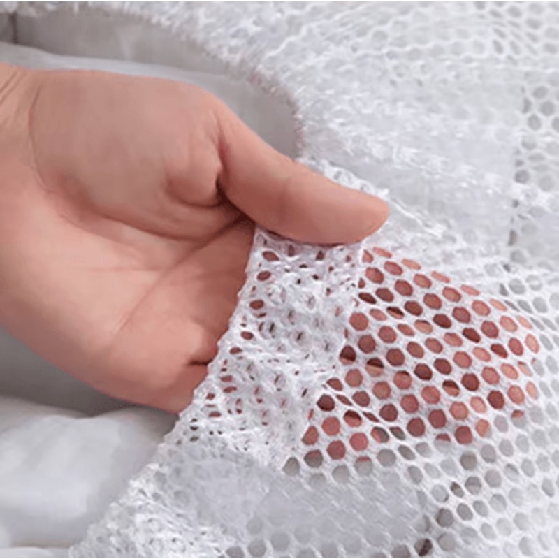 Durable Drawstring Mesh Laundry Bag Fine And Coarse Garment Protector For Delicates And Storage 4