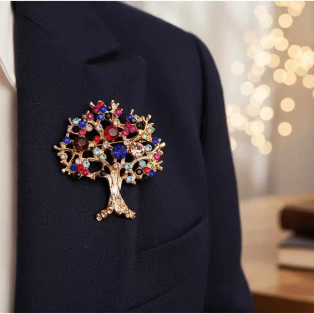 Vintage Alloy Santa Claus Brooch Christmas Tree Metal Pin Badge For Clothing Hats And Bags 4 Styles 6