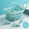 30PCS Plastic Clothes Pins With Basket Laundry Clothespin Clips For Socks Towels And Storage 1