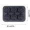 6 Grid Large Silicone Ice Cube Tray Food Grade Square Ice Mold For Whiskey And Bar Drinks 1