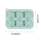 6 Grid Large Silicone Ice Cube Tray Food Grade Square Ice Mold For Whiskey And Bar Drinks 4