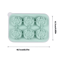 6 Grid Large Silicone Ice Cube Tray Food Grade Square Ice Mold For Whiskey And Bar Drinks 4