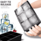 6 Grid Large Silicone Ice Cube Tray Food Grade Square Ice Mold For Whiskey And Bar Drinks 0