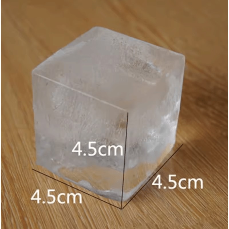 6 Grid Large Silicone Ice Cube Tray Food Grade Square Ice Mold For Whiskey And Bar Drinks 7