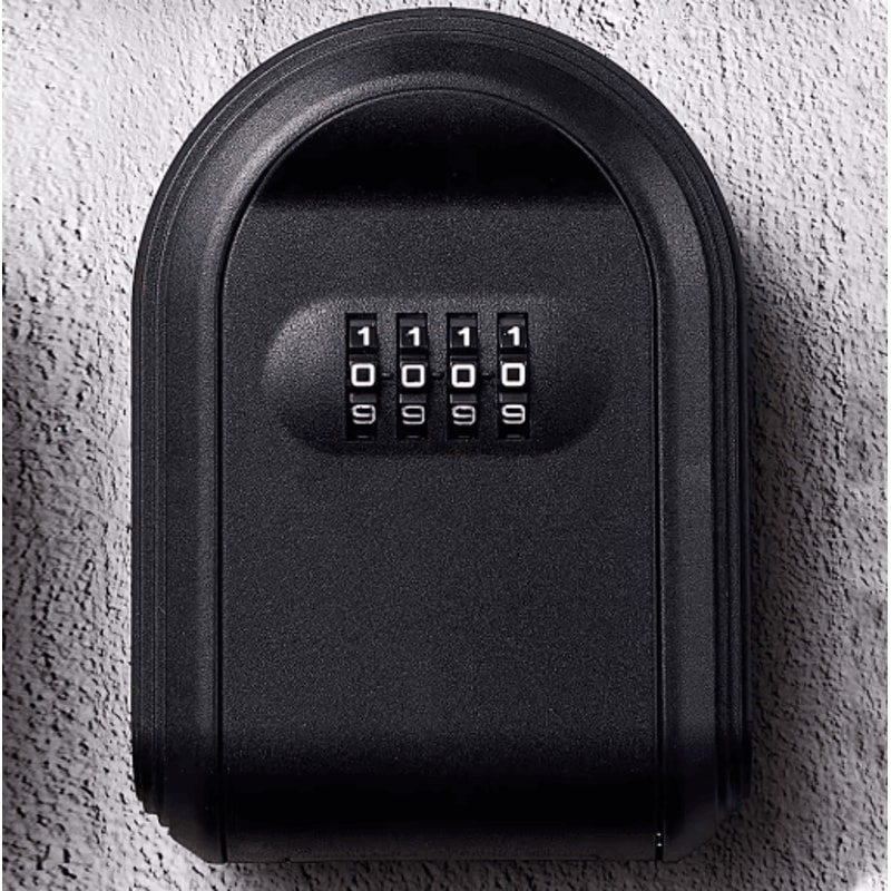 Weatherproof Wall Mounted Key Safe Lock Box 4 Digit Combination Key Storage For Home And Office 1