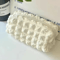 Cute Cream Puff Pencil Case Kawaii Zipper Pen Bag For Girls And Kids School Stationery 2