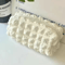 Cute Cream Puff Pencil Case Kawaii Zipper Pen Bag For Girls And Kids School Stationery 6