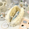 Cute Cream Puff Pencil Case Kawaii Zipper Pen Bag For Girls And Kids School Stationery 0