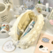 Cute Cream Puff Pencil Case Kawaii Zipper Pen Bag For Girls And Kids School Stationery 0