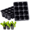 12 Hole Seedling Tray Pots Black Vegetable Germination Grow Boxes For Plants And Flowers 10 20 PCS 6