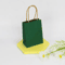 10PCS Green Kraft Paper Gift Bags With Handles Creative Party Favor And Candy Bags 4