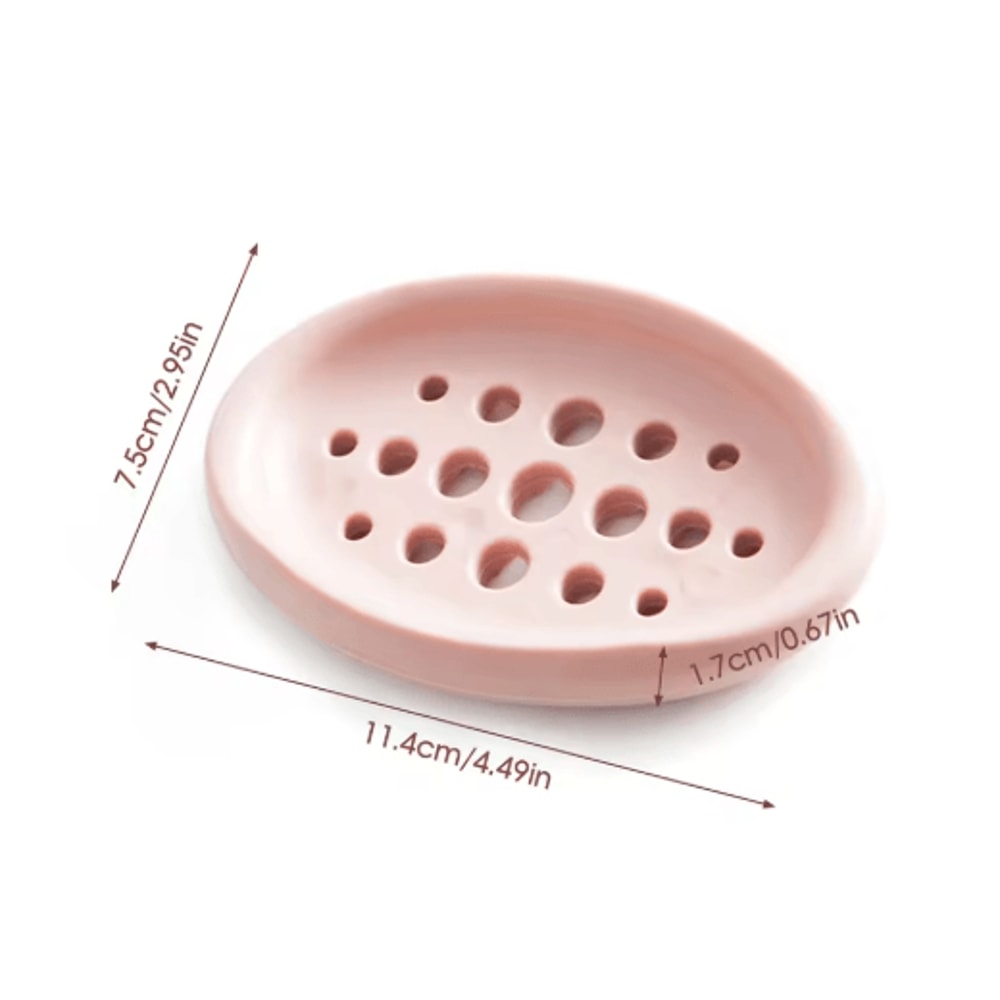 Flexible Hollow Soap Holder Soap Saver Draining Dish For Bathroom And Kitchen 4