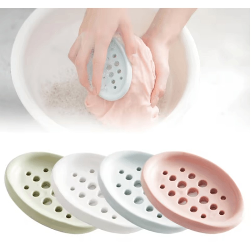 Flexible Hollow Soap Holder Soap Saver Draining Dish For Bathroom And Kitchen 6