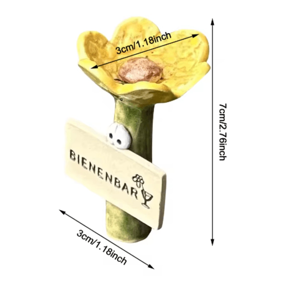 Insect Drinkers Flower Shaped Bee Drinking Cups For Garden Pollinators 1