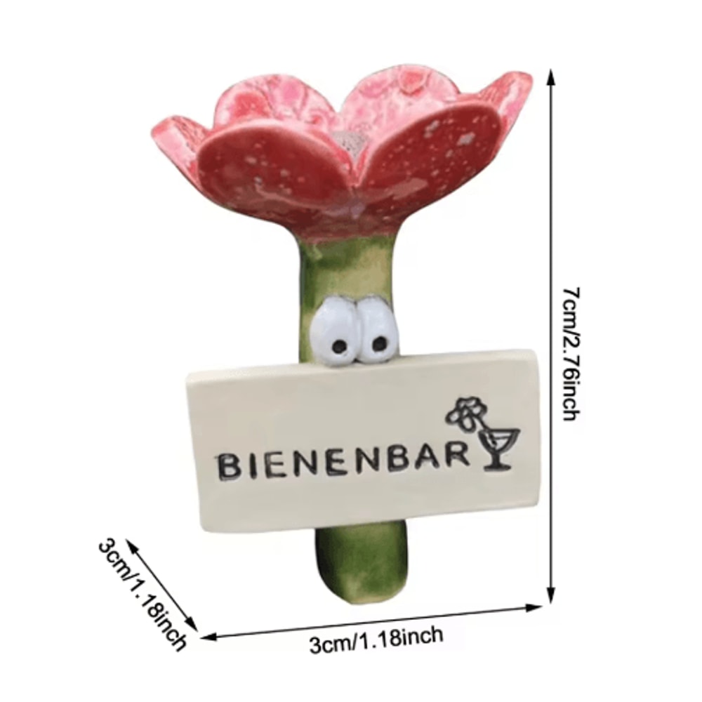 Insect Drinkers Flower Shaped Bee Drinking Cups For Garden Pollinators 2