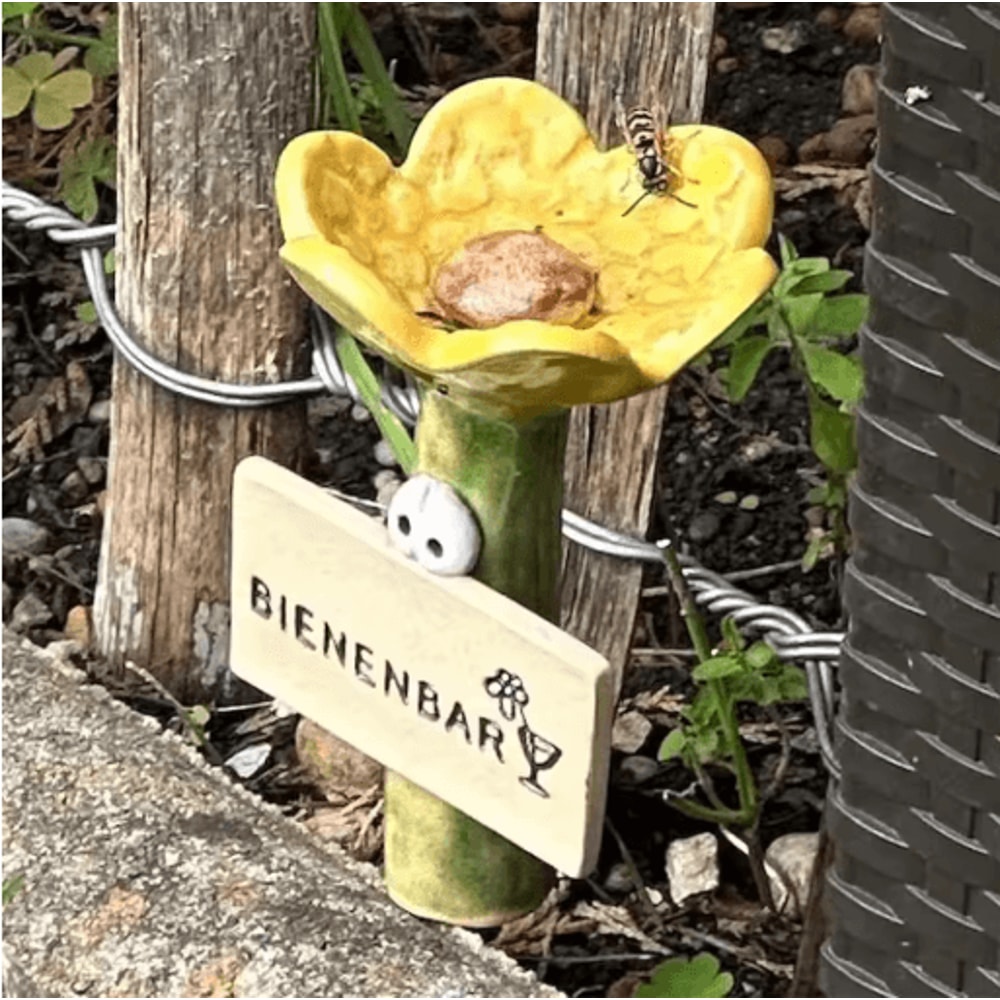 Insect Drinkers Flower Shaped Bee Drinking Cups For Garden Pollinators 7