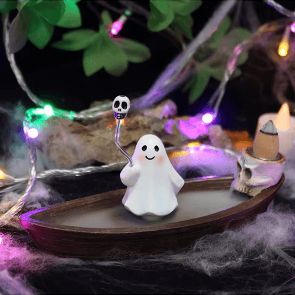 Halloween Ghost Ship Incense Burner Backflow Sandalwood Incense Holder For Table Decor 3