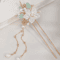 U Shaped Hair Sticks Forks White Pink Flower Pearl Hair Jewelry In New Chinese Style 5
