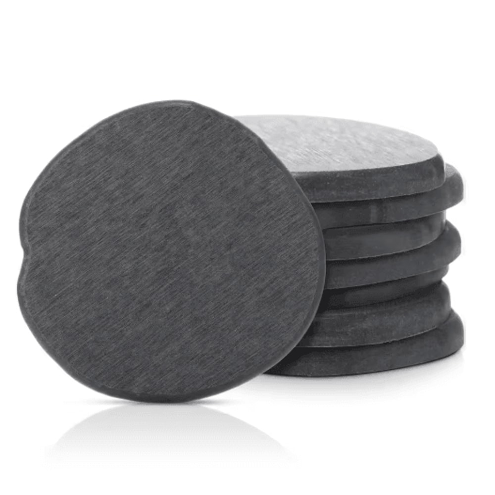 Diatomite Coasters Set Fast Drying Absorbent Non Slip Round Coasters 4 To 8 PCS 4Inch 2