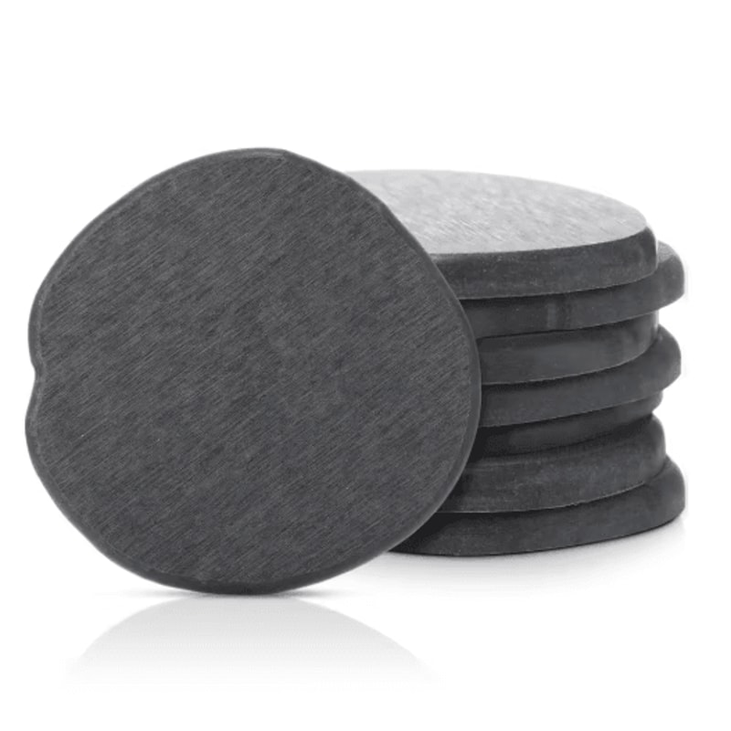 Diatomite Coasters Set Fast Drying Absorbent Non Slip Round Coasters 4 To 8 PCS 4Inch 2