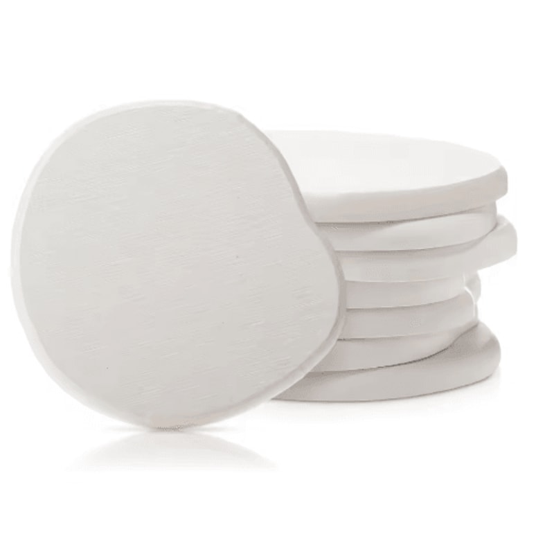 Diatomite Coasters Set Fast Drying Absorbent Non Slip Round Coasters 4 To 8 PCS 4Inch 3