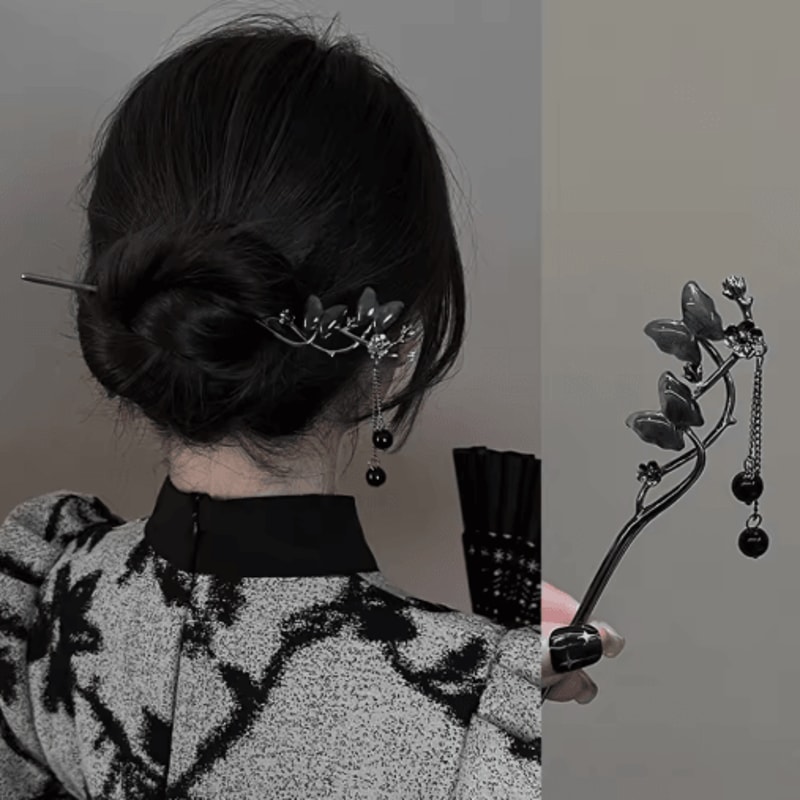 Chinese Style Vintage Butterfly Hair Clip Tassel Zinc Alloy Hairpin For Weddings And Parties 3