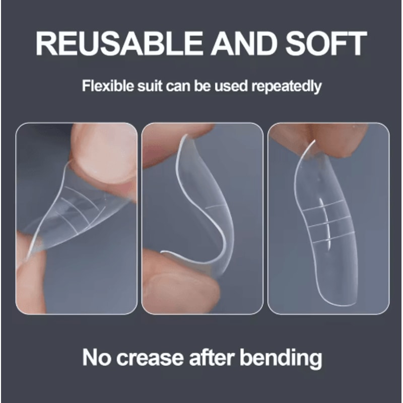 150PCS Clear Toe Nail Extensions Full Cover Press On Fake Toe Tips For DIY Pedicure 4