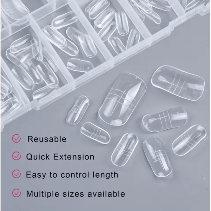 150PCS Clear Toe Nail Extensions Full Cover Press On Fake Toe Tips For DIY Pedicure 5