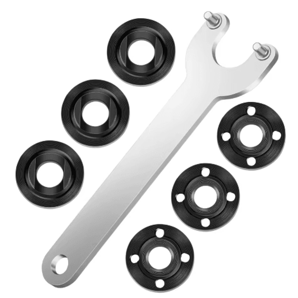 7PCS Angle Grinder Wrench Kit Flange And Lock Nut Removal Tool Set 1