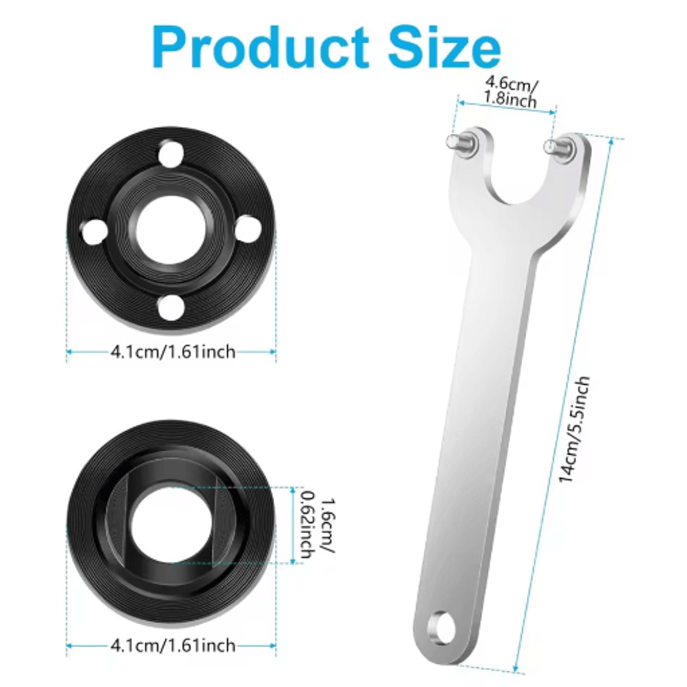 7PCS Angle Grinder Wrench Kit Flange And Lock Nut Removal Tool Set 2