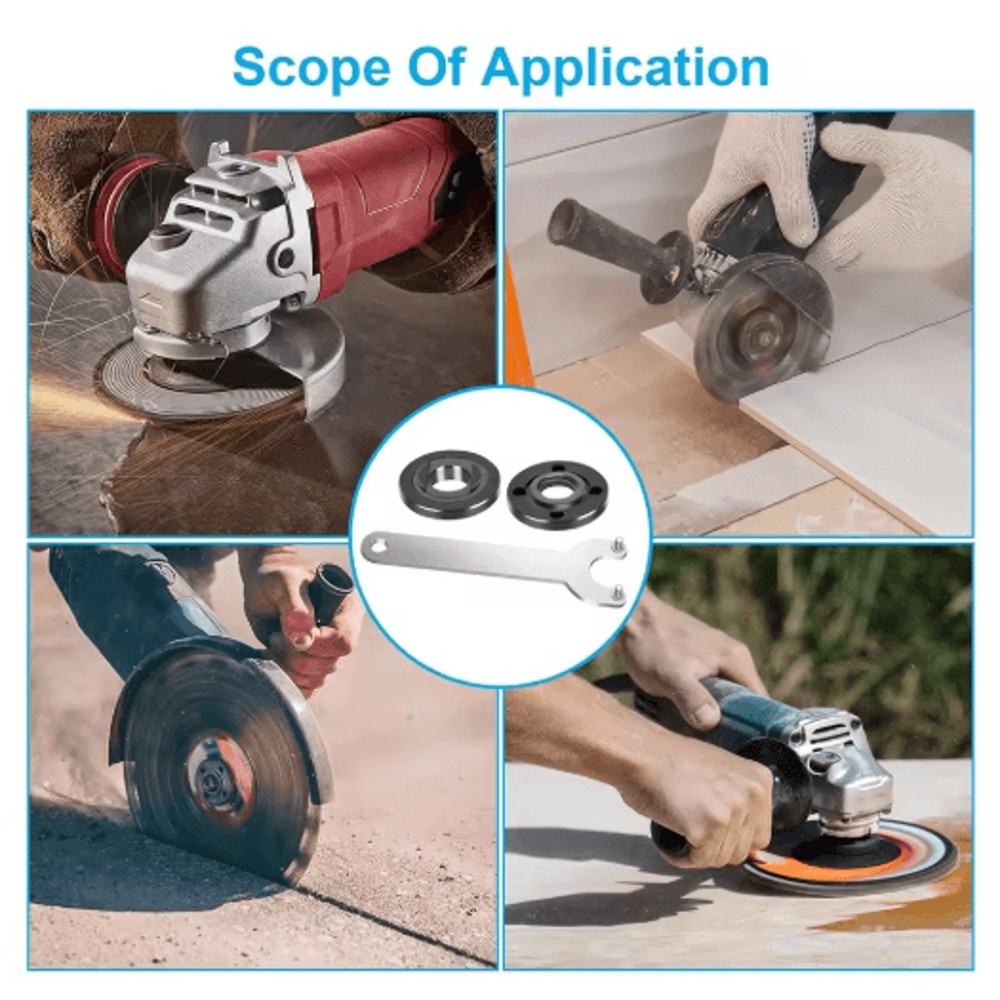 7PCS Angle Grinder Wrench Kit Flange And Lock Nut Removal Tool Set 3