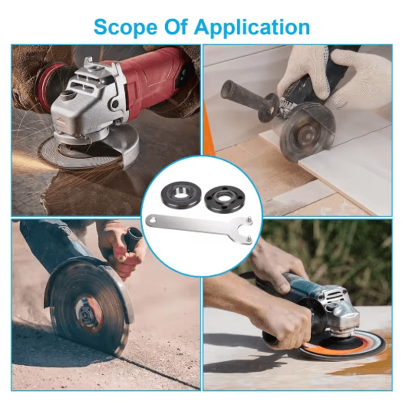 7PCS Angle Grinder Wrench Kit Flange And Lock Nut Removal Tool Set 3