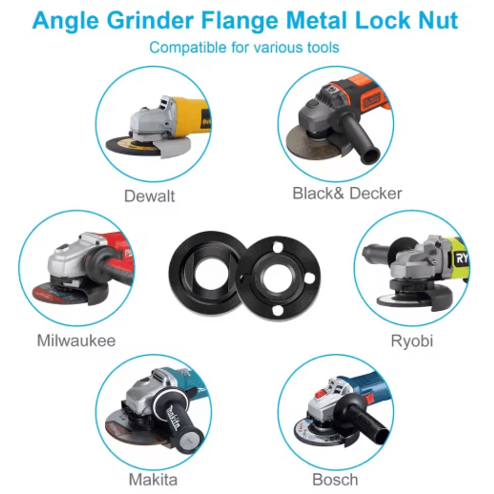 7PCS Angle Grinder Wrench Kit Flange And Lock Nut Removal Tool Set 6