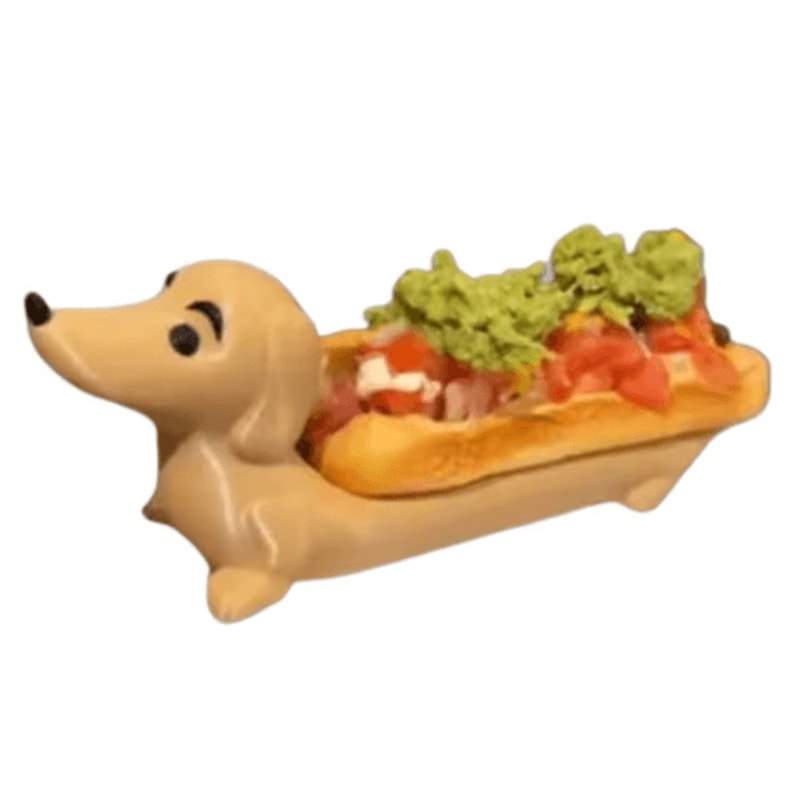 Funny Dachshund Dinner Plate Cute Puppy Shaped Serving Tray For Sandwiched Hot Dogs And Sushi 1