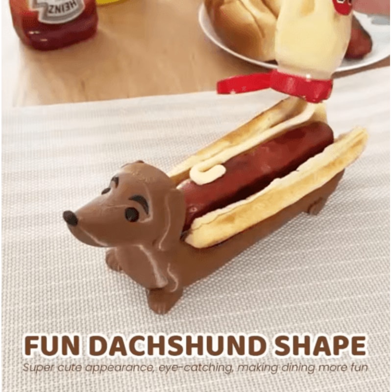 Funny Dachshund Dinner Plate Cute Puppy Shaped Serving Tray For Sandwiched Hot Dogs And Sushi 3
