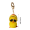 Cute Fluffy Duck Keychain Plush Little Duck With Helmet And Sunglasses Bag Pendant 4