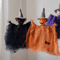 Halloween Mesh Hanging Decorations Ghost Pumpkin And Witch Sheer Silk Cloth Decor 0