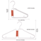Foldable Coat Hangers Portable Space Saving Plastic Clothes Hangers With Thickened Hooks 2