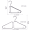 Foldable Coat Hangers Portable Space Saving Plastic Clothes Hangers With Thickened Hooks 3