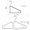 Foldable Coat Hangers Portable Space Saving Plastic Clothes Hangers With Thickened Hooks 3