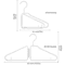 Foldable Coat Hangers Portable Space Saving Plastic Clothes Hangers With Thickened Hooks 4