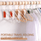 Foldable Coat Hangers Portable Space Saving Plastic Clothes Hangers With Thickened Hooks 0