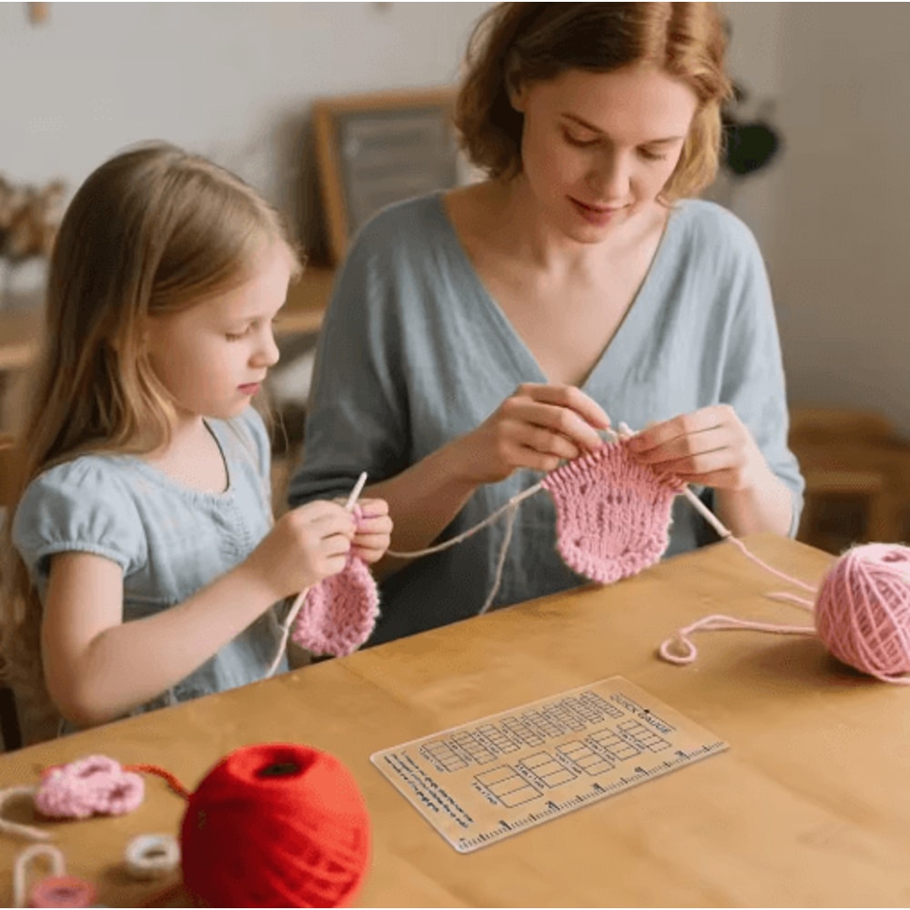 Quick Gauge Ruler For Knitting And Crochet Dual Metric Imperial Needle Size Measuring Tool 15 By 6 3