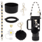 7PCS Stanley Cup Accessory Set Pink Flower Handle Strap Straw Cover And Decorative Charms 2