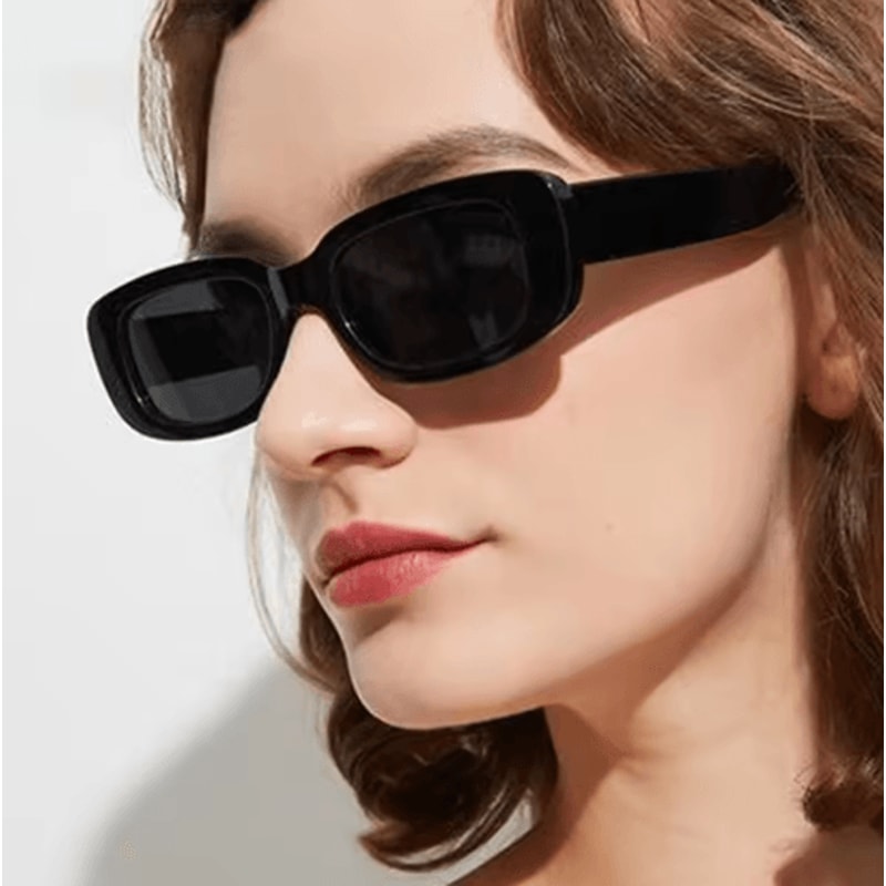 Small Square Sunglasses For Women Trendy Plastic Frame Designer Eyewear For Summer 0