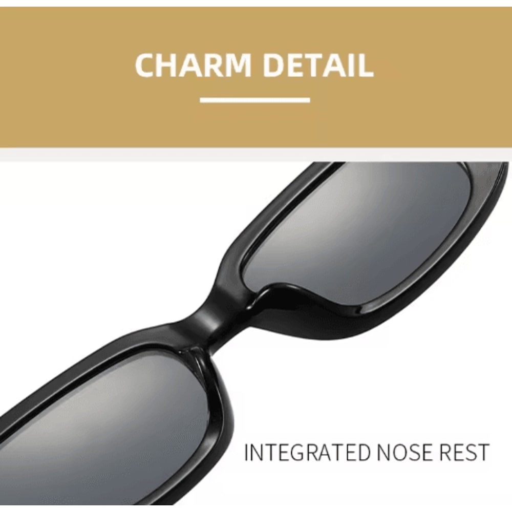 Small Square Sunglasses For Women Trendy Plastic Frame Designer Eyewear For Summer 7