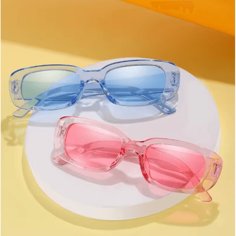 Small Square Sunglasses For Women Trendy Plastic Frame Designer Eyewear For Summer 9